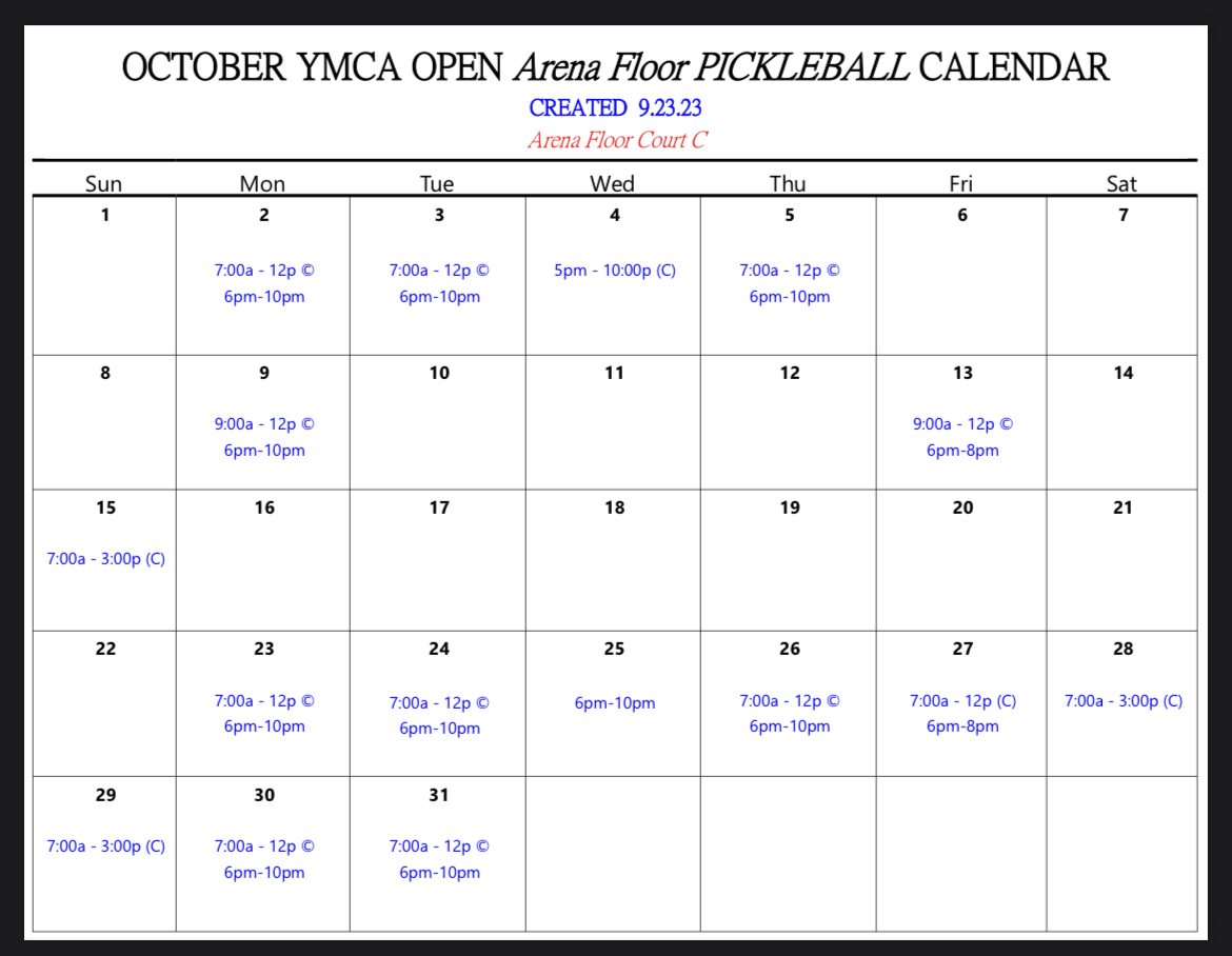 Upcoming Events - CNY Pickleball